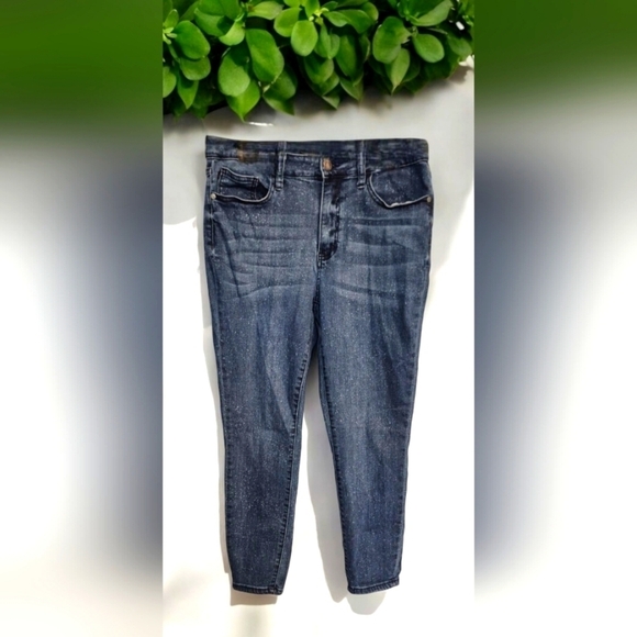 Judy Blue Denim - Judy Blue speckled relaxed fit skinny jeans